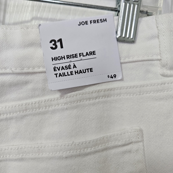 High rise flare white jeans - Picture 7 of 9
